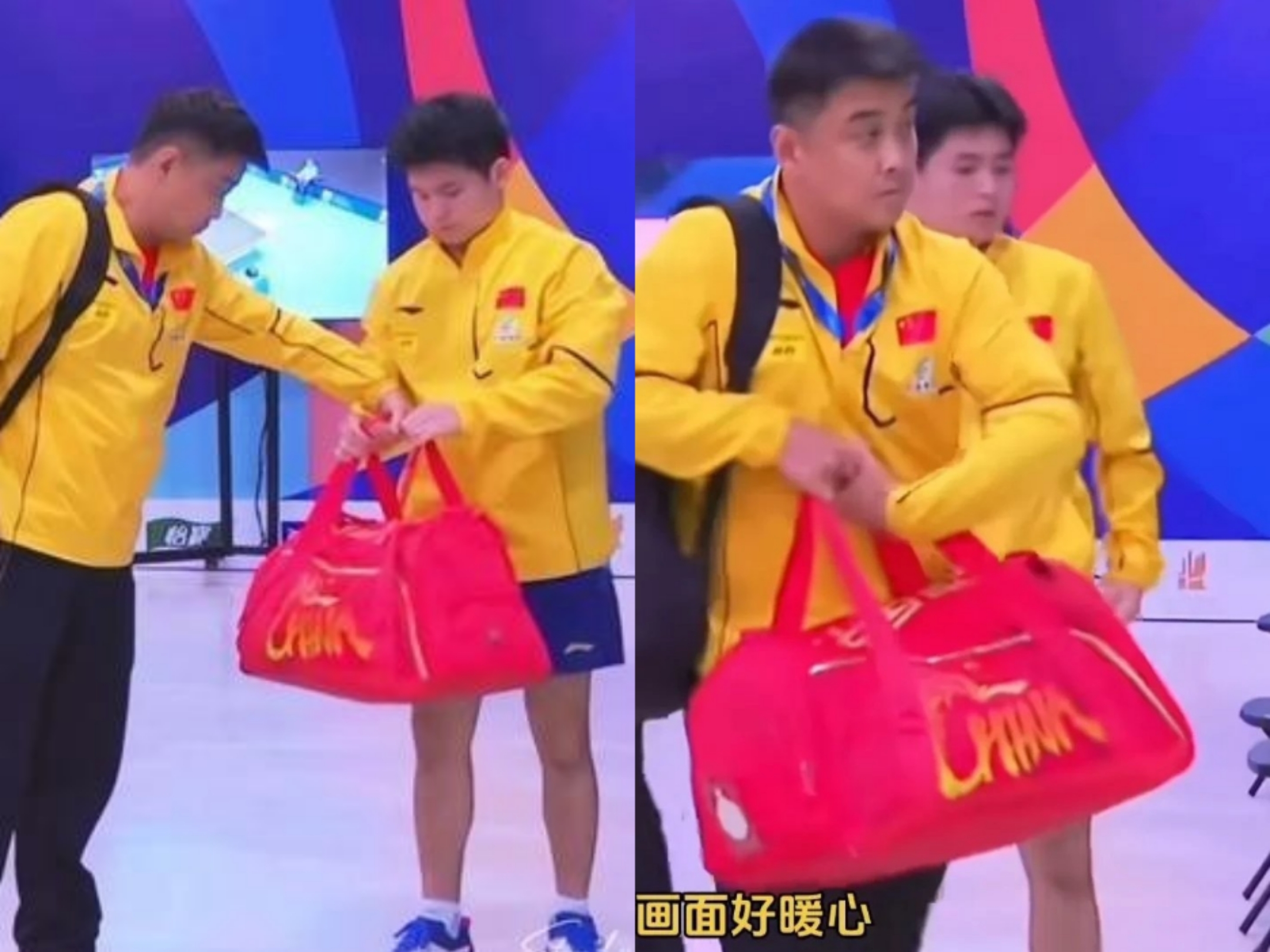 包含中国乒乓球队鏖战比利时乒乓球队，王皓送出助攻的词条